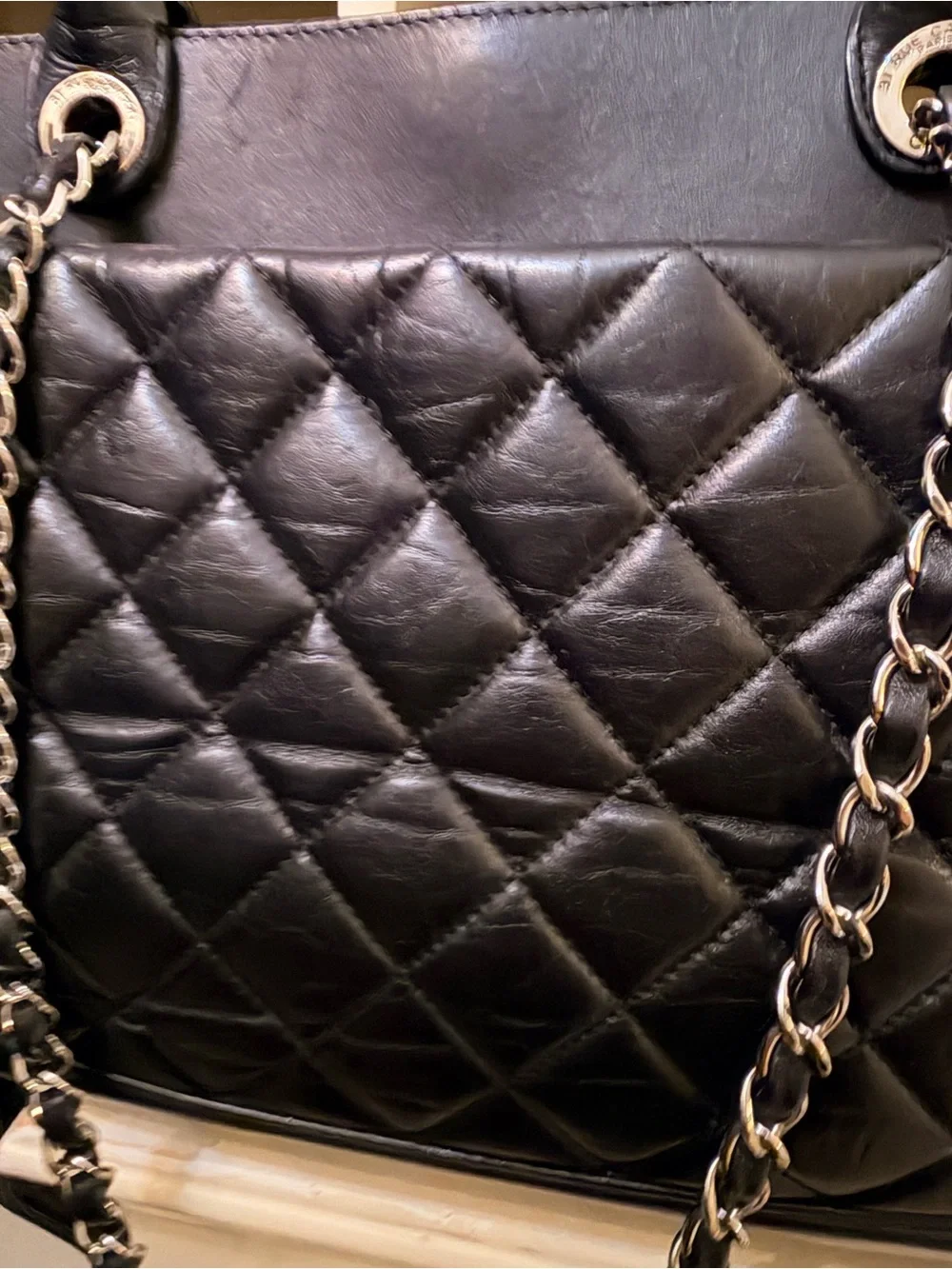 CHANEL tote black